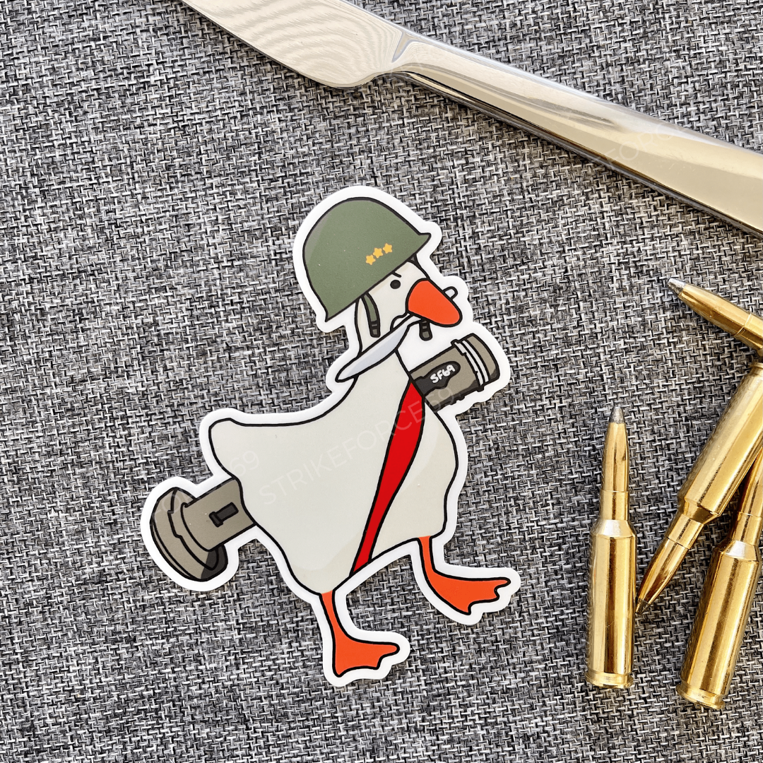 Choose Violence Combat Goose Sticker