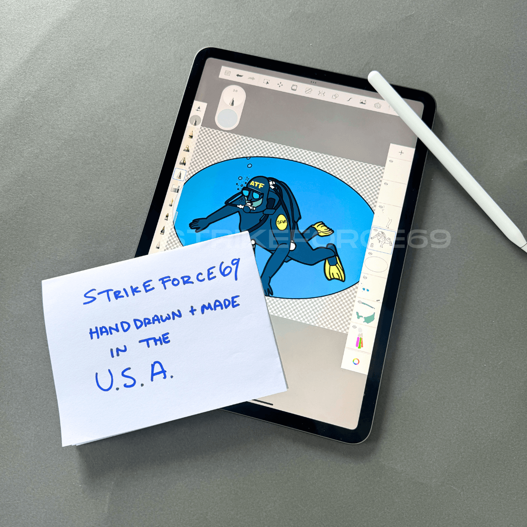 all stickerforce69 stickers are handdrawn and made in the USA