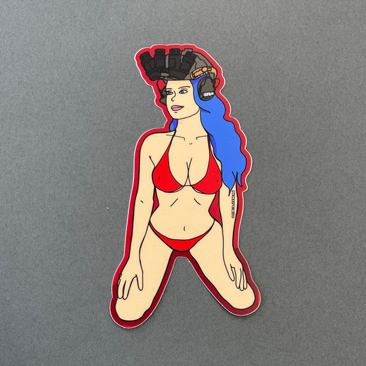 Sexy Tactical Bikini Babe Pinup with NVG