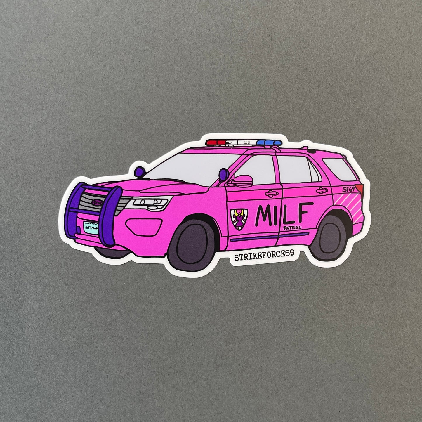 BABE PATROL / MILF PATROL Police Car Tactical Stickers