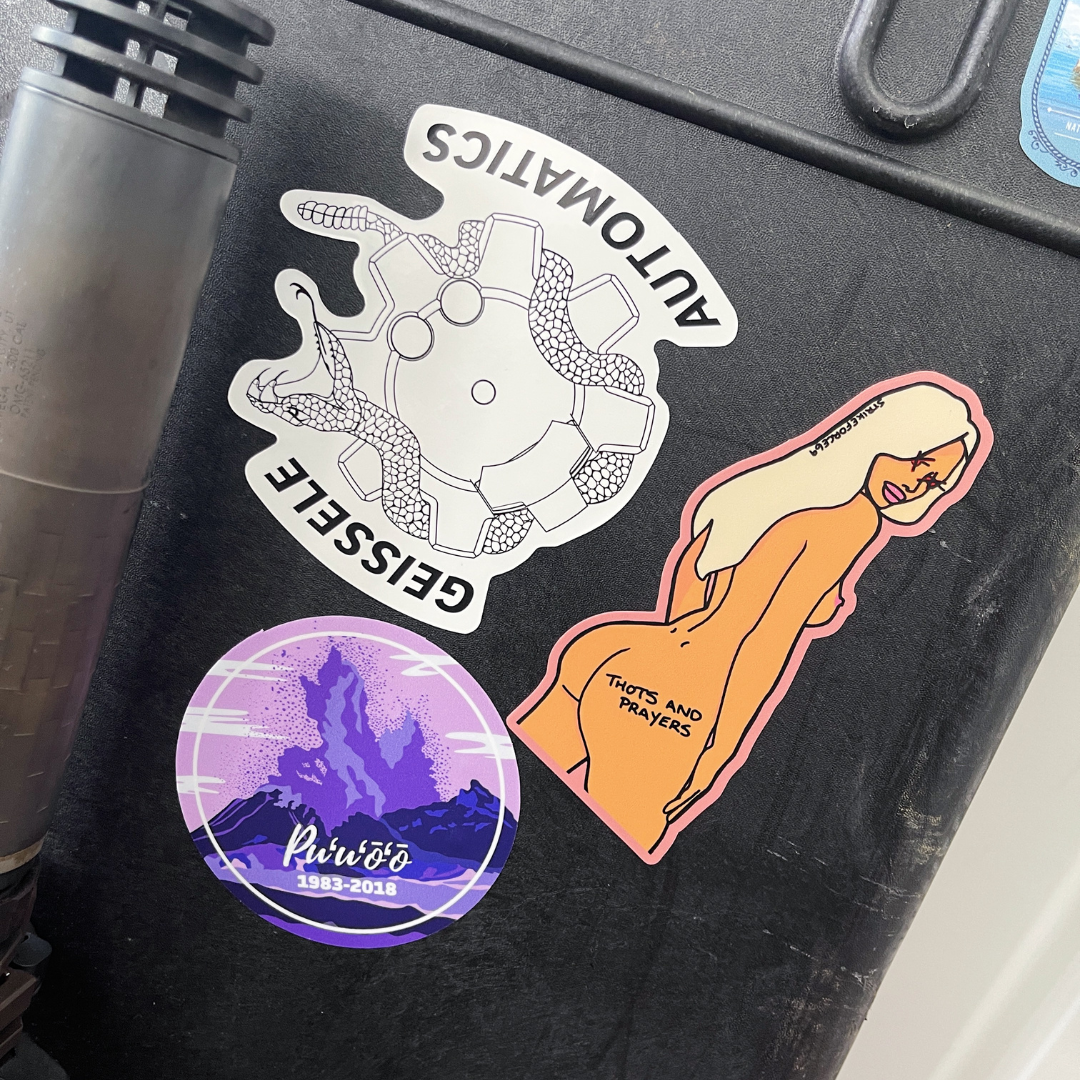 Thots & Prayers Nude Waifu Model Sticker