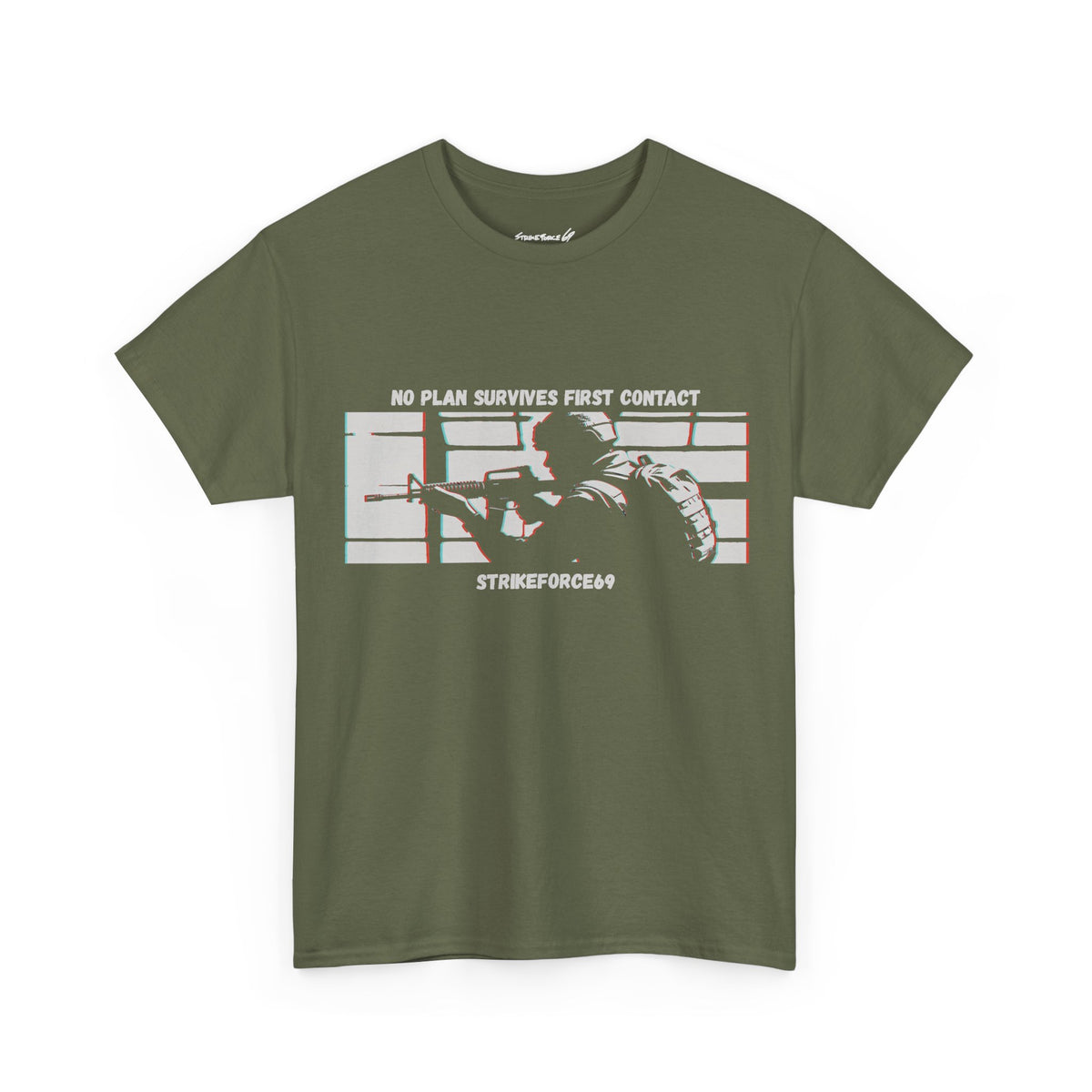 No Plan Survives First Contact | Military & Police T-Shirt by Strikeforce69 Printed in the USA