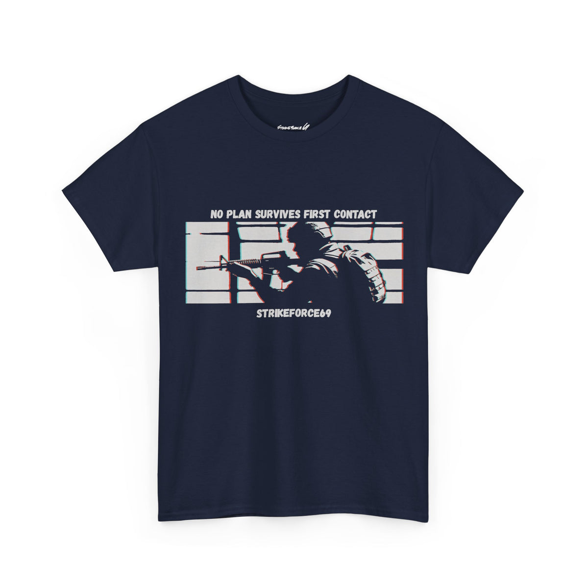 No Plan Survives First Contact | Military & Police T-Shirt by Strikeforce69 Printed in the USA