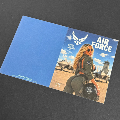 Military Pin-Up Greeting Cards | Army, Navy, Marines, Air Force & Coast Guard