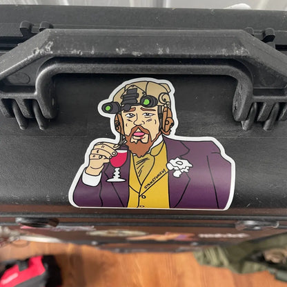 Leo django tactical sticker on gun case