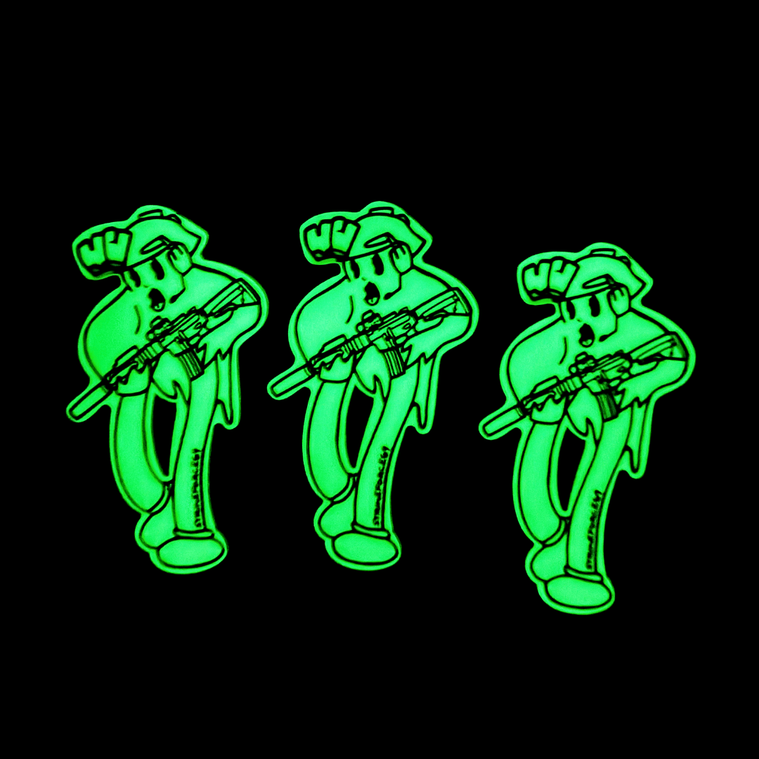 Glow in the Dark Tactical Ghost NVG Sticker