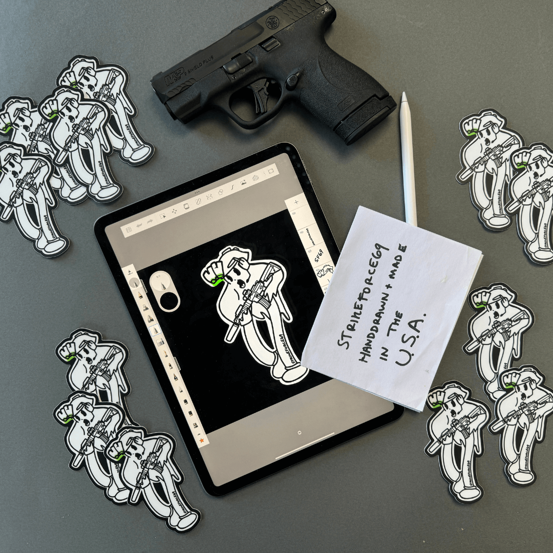 Glow in the Dark Tactical Ghost NVG Sticker