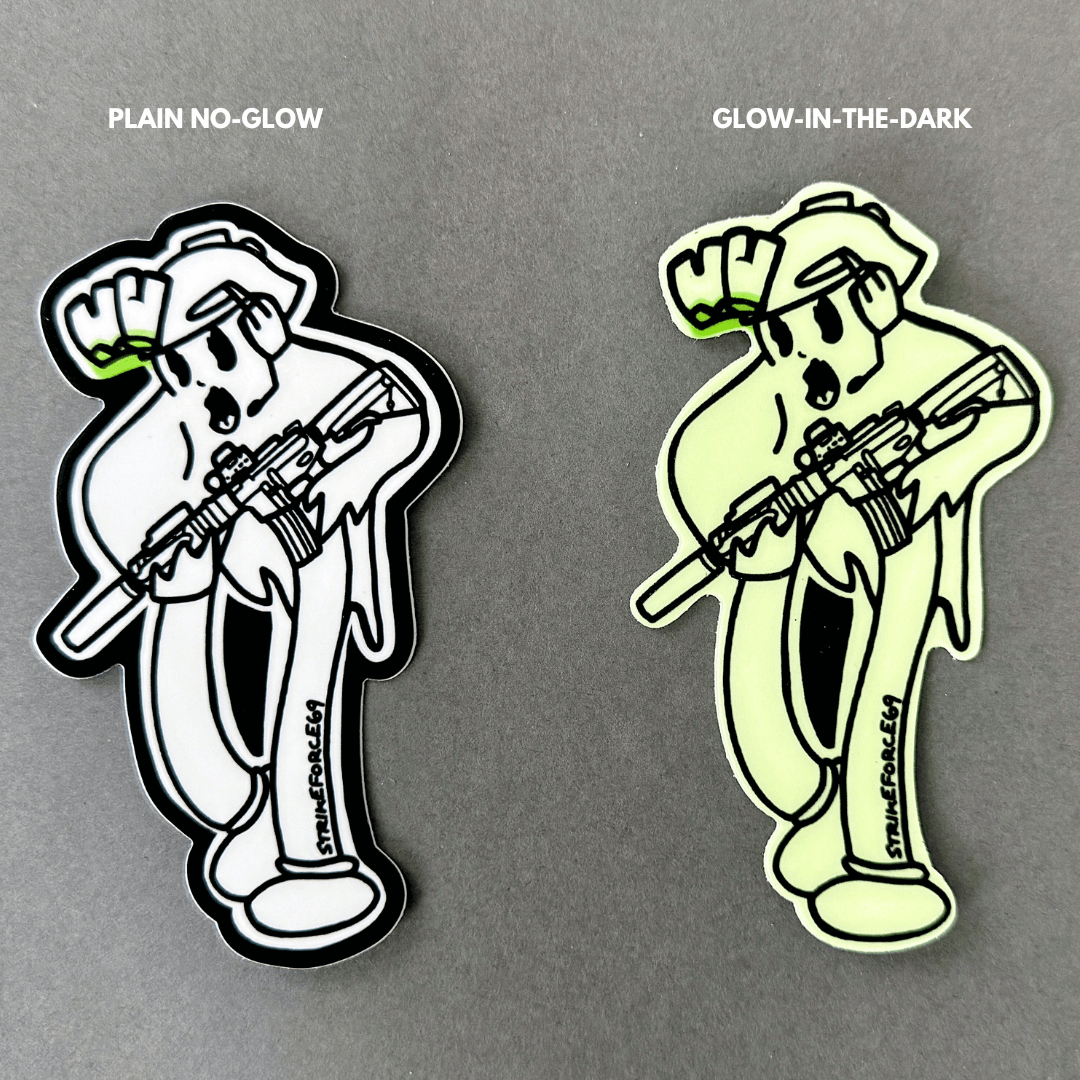 Glow in the Dark Tactical Ghost NVG Sticker