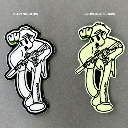 Glow in the Dark Tactical Ghost NVG Sticker